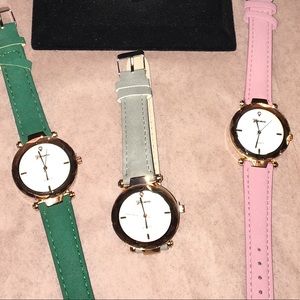 Women’s Leather Band Watches PINK ONLY